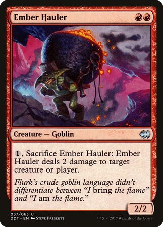 Ember Hauler [Duel Decks: Merfolk vs. Goblins] | Jomio and Rueliete's Cards and Comics