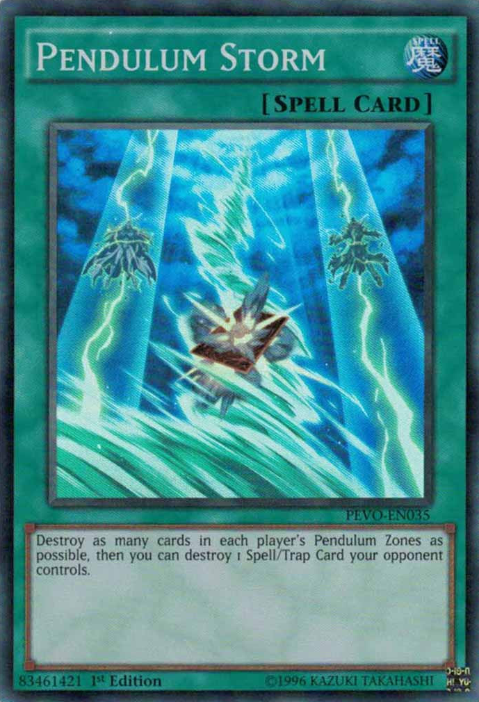 Pendulum Storm [PEVO-EN035] Super Rare | Jomio and Rueliete's Cards and Comics
