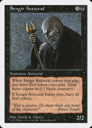 Sengir Autocrat [Fifth Edition] | Jomio and Rueliete's Cards and Comics