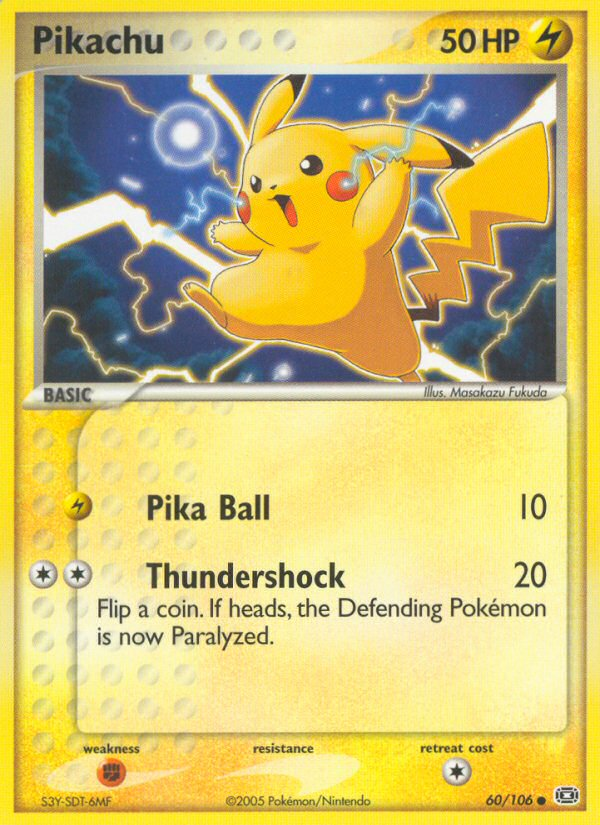 Pikachu (60/106) [EX: Emerald] | Jomio and Rueliete's Cards and Comics