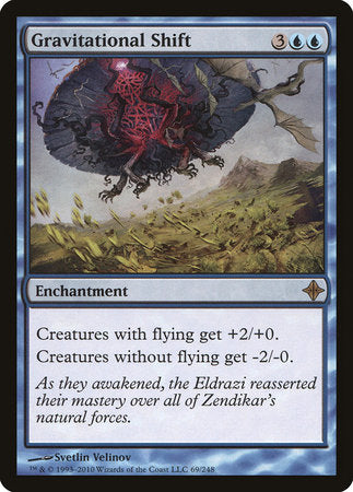 Gravitational Shift [Rise of the Eldrazi] | Jomio and Rueliete's Cards and Comics