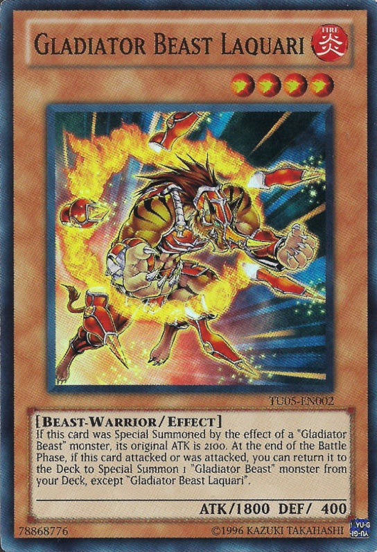 Gladiator Beast Laquari [TU05-EN002] Super Rare | Jomio and Rueliete's Cards and Comics