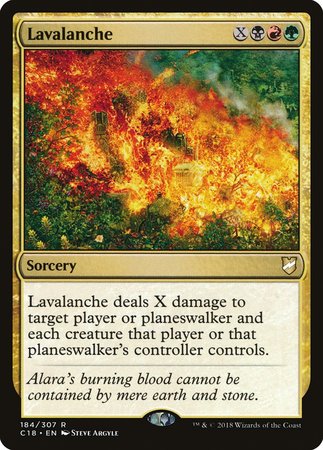 Lavalanche [Commander 2018] | Jomio and Rueliete's Cards and Comics