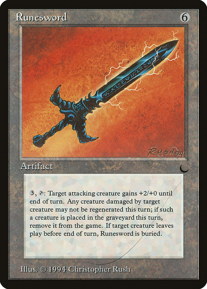 Runesword (Misprinted) [The Dark] | Jomio and Rueliete's Cards and Comics