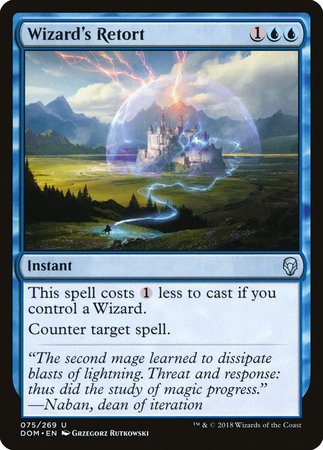 Wizard's Retort [Dominaria] | Jomio and Rueliete's Cards and Comics