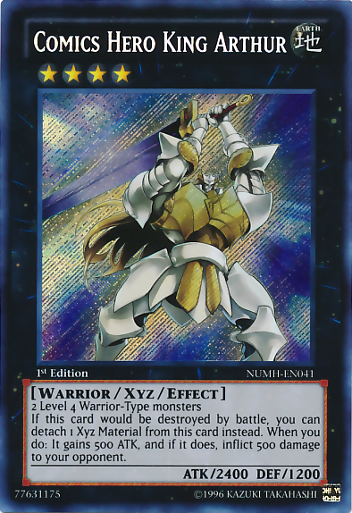 Comics Hero King Arthur [NUMH-EN041] Secret Rare | Jomio and Rueliete's Cards and Comics
