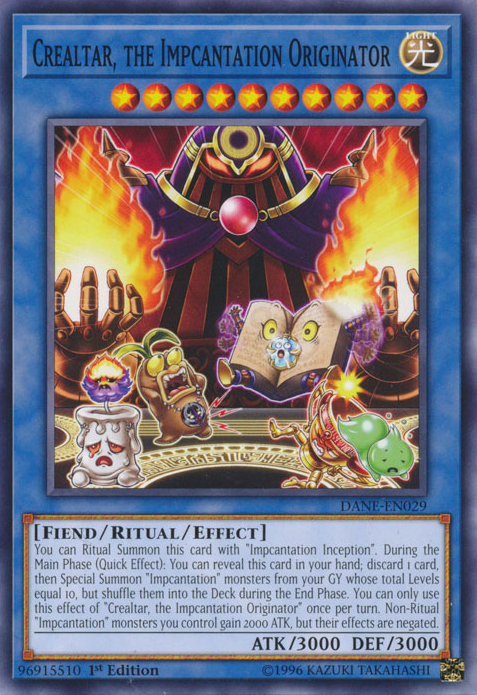Crealtar, the Impcantation Originator [DANE-EN029] Common | Jomio and Rueliete's Cards and Comics