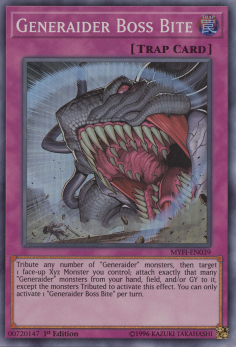 Generaider Boss Bite [MYFI-EN039] Super Rare | Jomio and Rueliete's Cards and Comics