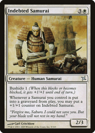 Indebted Samurai [Betrayers of Kamigawa] | Jomio and Rueliete's Cards and Comics