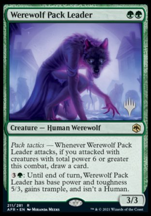 Werewolf Pack Leader (Promo Pack) [Dungeons & Dragons: Adventures in the Forgotten Realms Promos] | Jomio and Rueliete's Cards and Comics