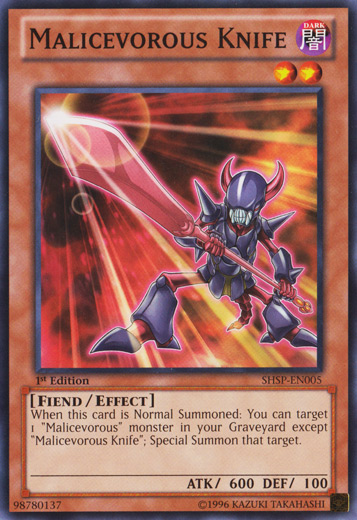 Malicevorous Knife [SHSP-EN005] Common | Jomio and Rueliete's Cards and Comics