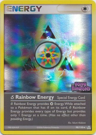 Rainbow Energy (98/110) (Delta Species) (Stamped) [EX: Holon Phantoms] | Jomio and Rueliete's Cards and Comics