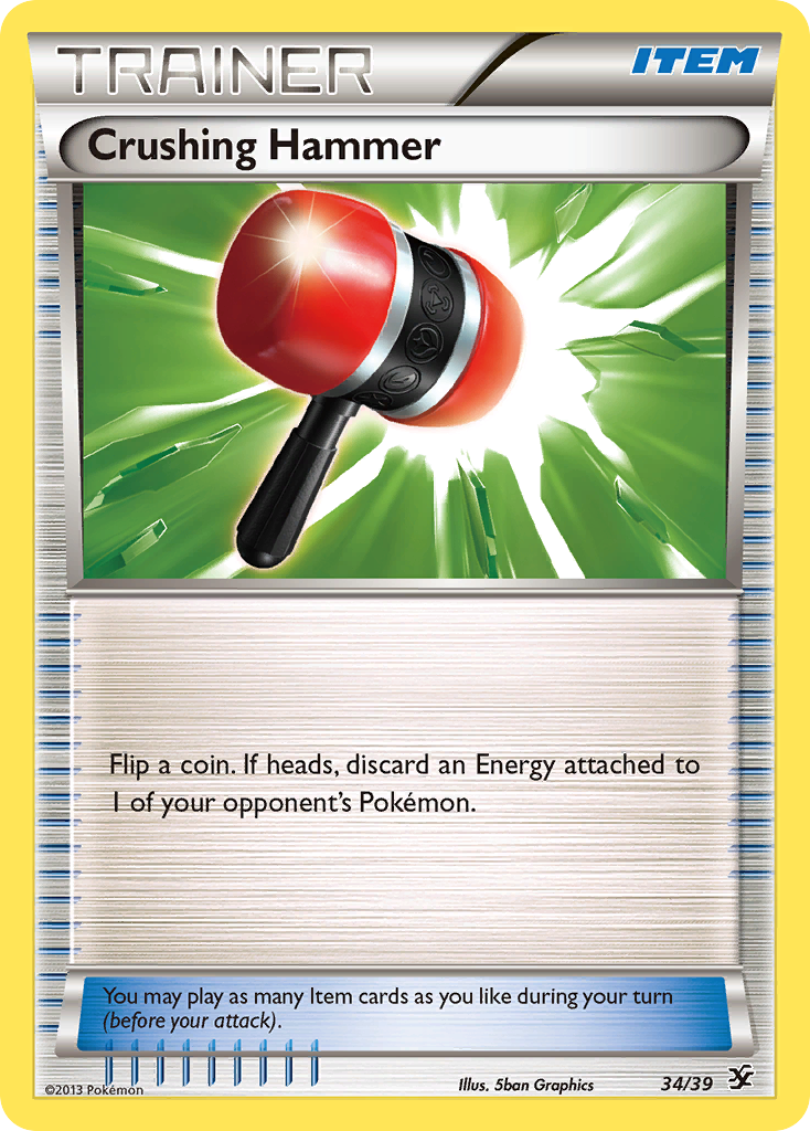 Crushing Hammer (34/39) [XY: Kalos Starter Set] | Jomio and Rueliete's Cards and Comics