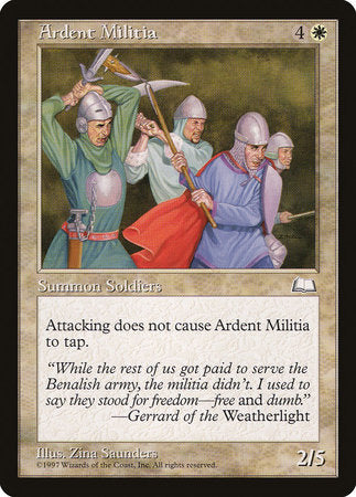 Ardent Militia [Weatherlight] | Jomio and Rueliete's Cards and Comics