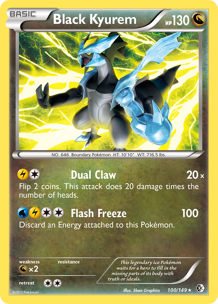 Black Kyurem (100/149) [Black & White: Boundaries Crossed] | Jomio and Rueliete's Cards and Comics