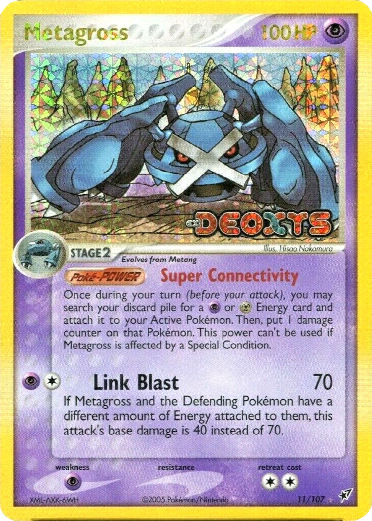 Metagross (11/107) (Stamped) [EX: Deoxys] | Jomio and Rueliete's Cards and Comics