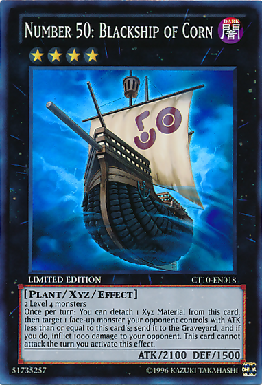 Number 50: Blackship of Corn [CT10-EN018] Super Rare | Jomio and Rueliete's Cards and Comics