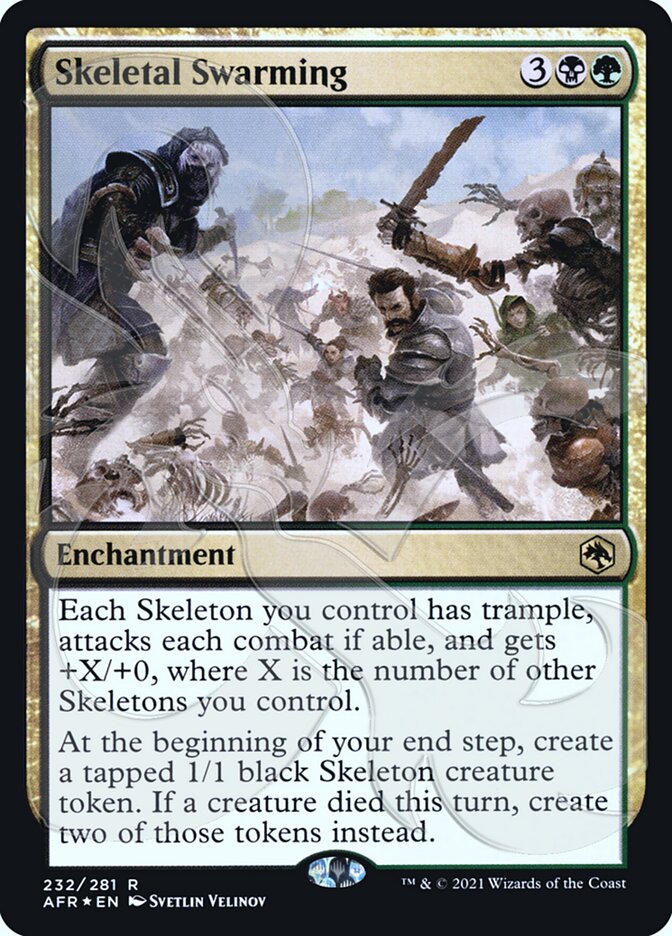 Skeletal Swarming (Ampersand Promo) [Dungeons & Dragons: Adventures in the Forgotten Realms Promos] | Jomio and Rueliete's Cards and Comics