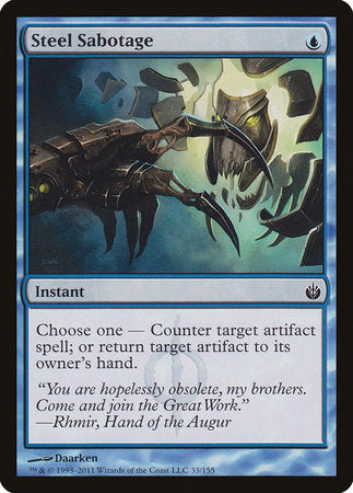 Steel Sabotage [Mirrodin Besieged] | Jomio and Rueliete's Cards and Comics