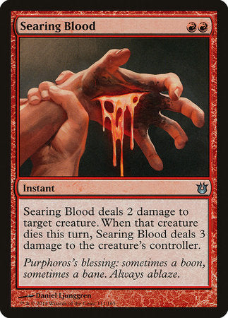 Searing Blood [Born of the Gods] | Jomio and Rueliete's Cards and Comics