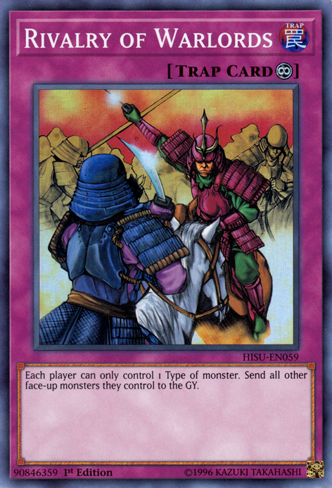 Rivalry of Warlords [HISU-EN059] Super Rare | Jomio and Rueliete's Cards and Comics
