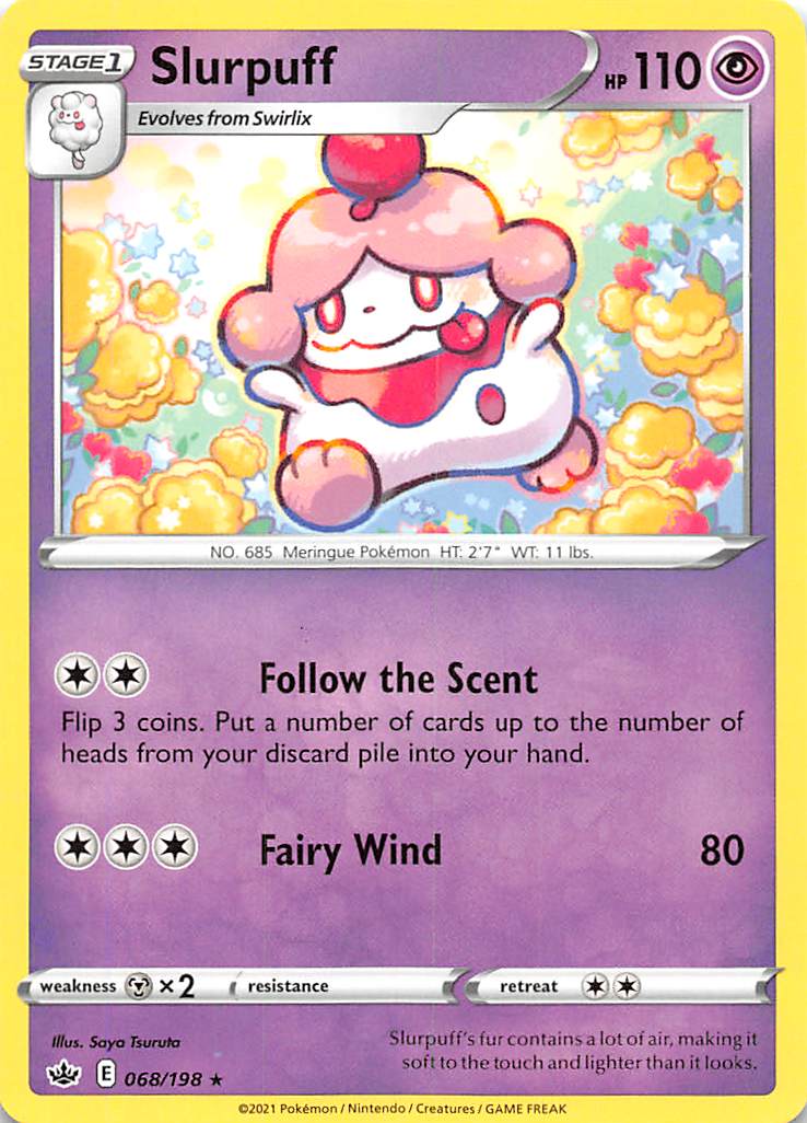 Slurpuff (068/198) [Sword & Shield: Chilling Reign] | Jomio and Rueliete's Cards and Comics
