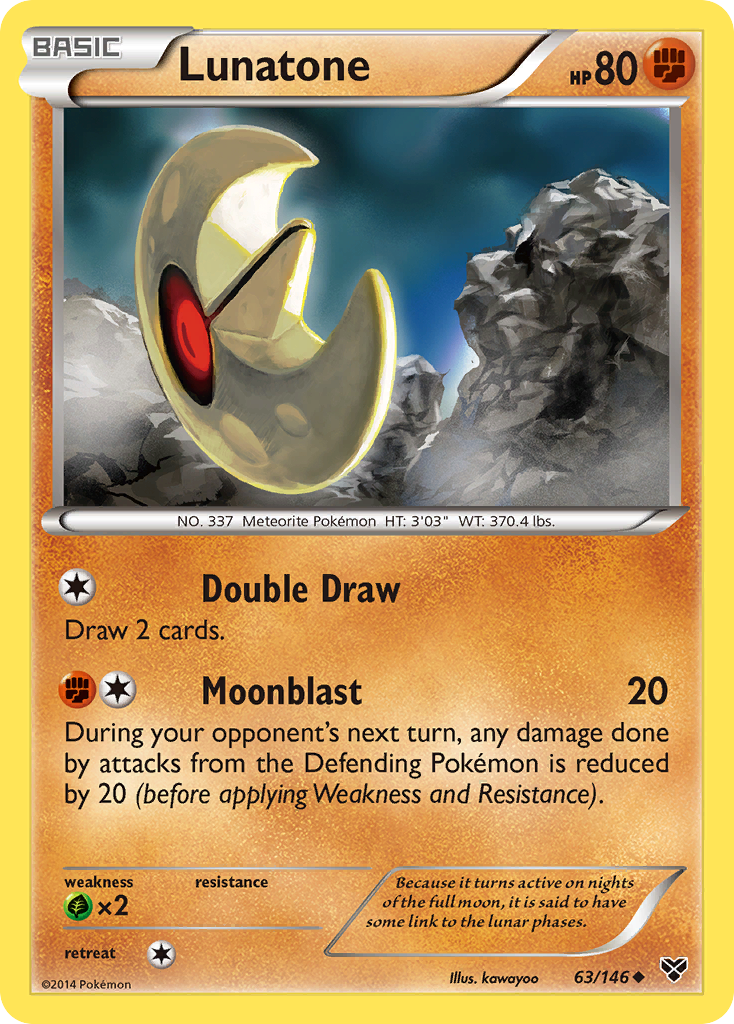 Lunatone (63/146) [XY: Base Set] | Jomio and Rueliete's Cards and Comics