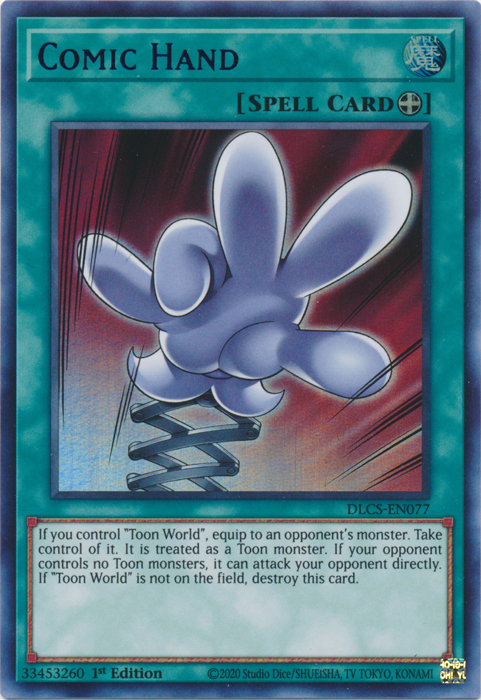 Comic Hand (Blue) [DLCS-EN077] Ultra Rare | Jomio and Rueliete's Cards and Comics