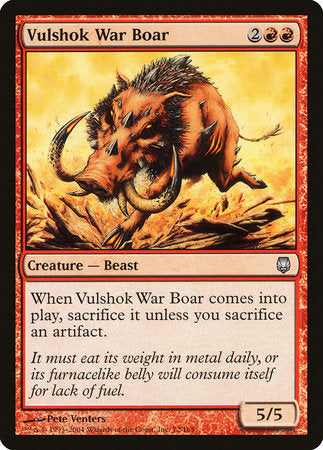 Vulshok War Boar [Darksteel] | Jomio and Rueliete's Cards and Comics