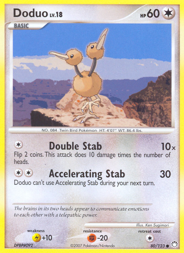 Doduo (80/123) [Diamond & Pearl: Mysterious Treasures] | Jomio and Rueliete's Cards and Comics