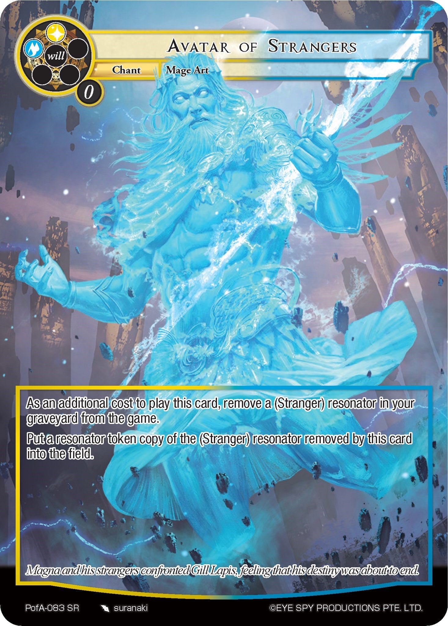 Avatar of Strangers (Full Art) (PofA-083) [Alice Origin IV: Prologue of Attoractia] | Jomio and Rueliete's Cards and Comics
