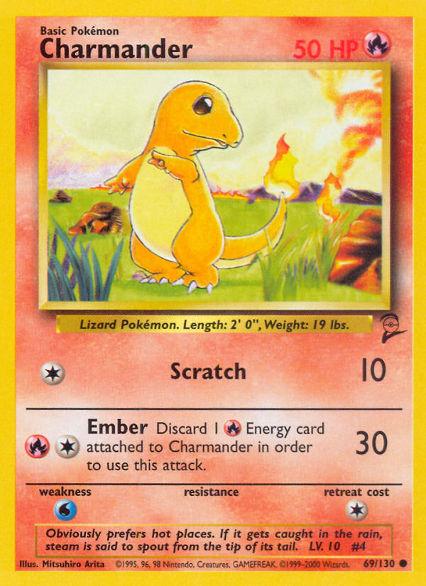 Charmander (69/130) [Base Set 2] | Jomio and Rueliete's Cards and Comics