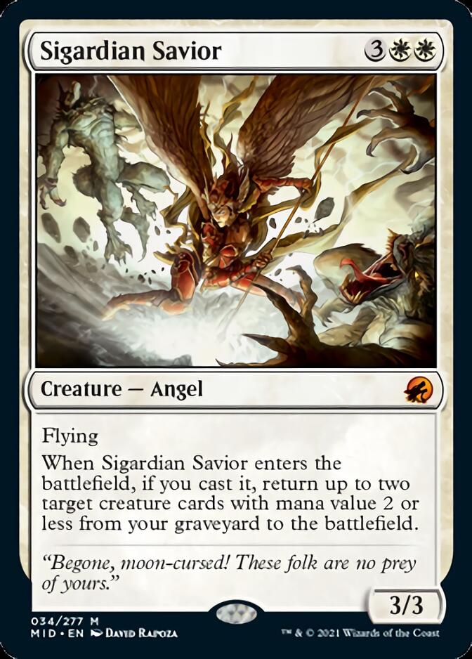 Sigardian Savior [Innistrad: Midnight Hunt] | Jomio and Rueliete's Cards and Comics