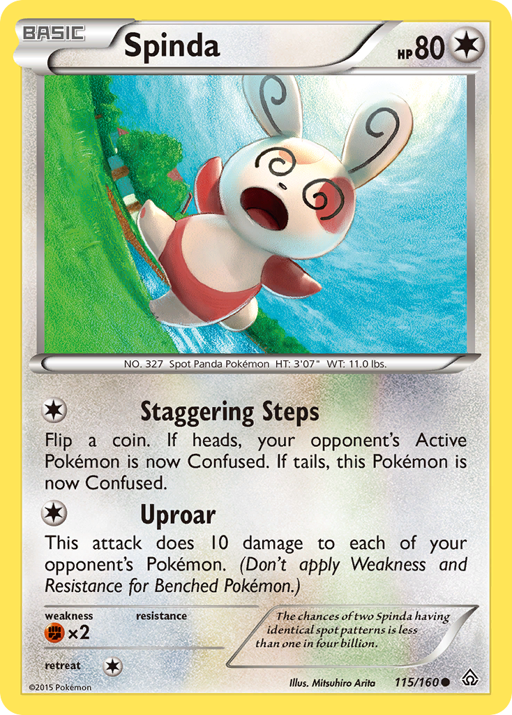 Spinda (115/160) [XY: Primal Clash] | Jomio and Rueliete's Cards and Comics