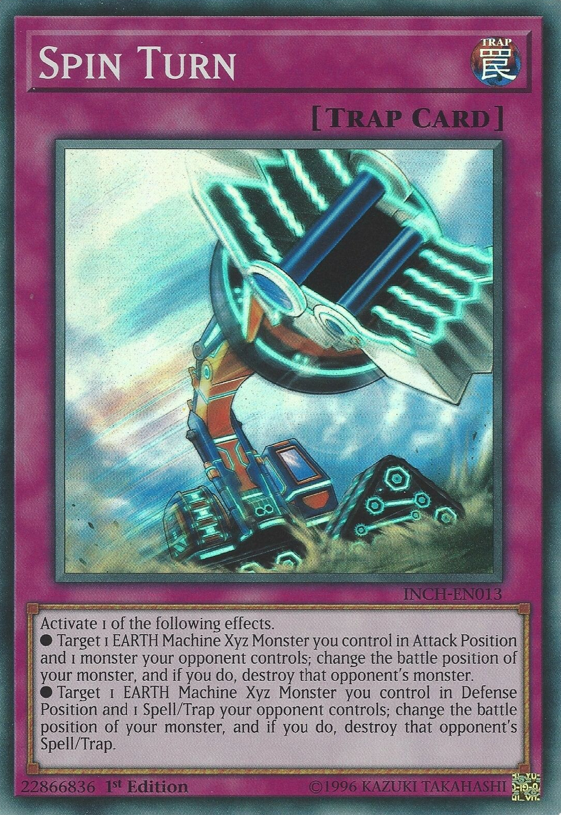 Spin Turn [INCH-EN013] Super Rare | Jomio and Rueliete's Cards and Comics