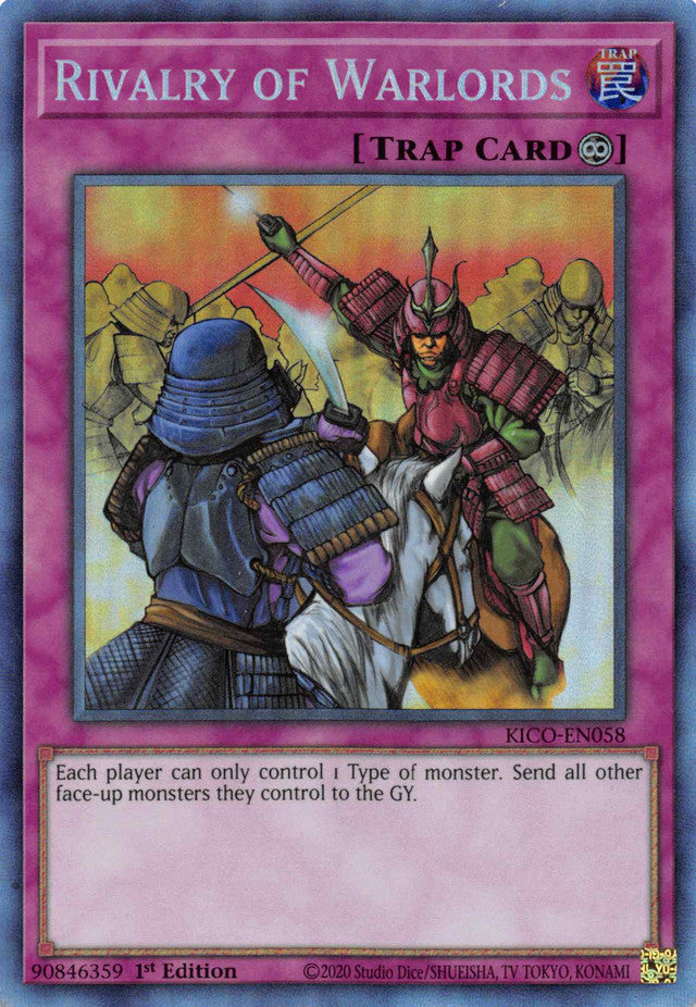 Rivalry of Warlords (Collector's Rare) [KICO-EN058] Collector's Rare | Jomio and Rueliete's Cards and Comics