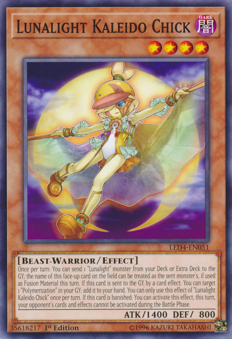 Lunalight Kaleido Chick [LED4-EN051] Common | Jomio and Rueliete's Cards and Comics