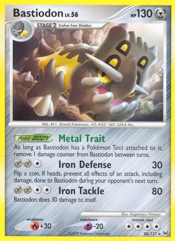 Bastiodon (20/127) [Platinum: Base Set] | Jomio and Rueliete's Cards and Comics