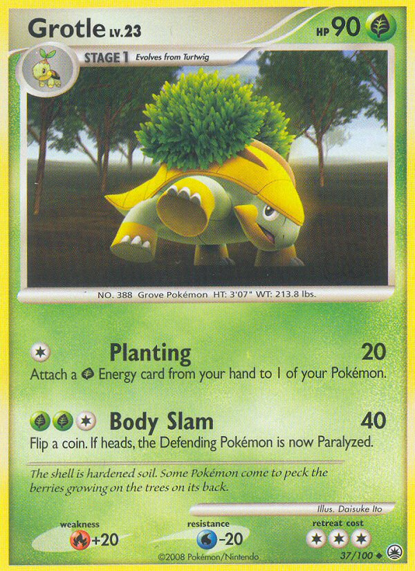 Grotle (37/100) [Diamond & Pearl: Majestic Dawn] | Jomio and Rueliete's Cards and Comics