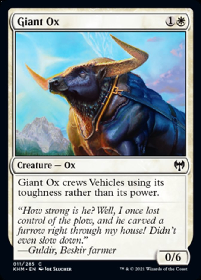 Giant Ox [Kaldheim] | Jomio and Rueliete's Cards and Comics