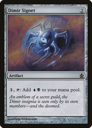 Dimir Signet [Commander 2011] | Jomio and Rueliete's Cards and Comics