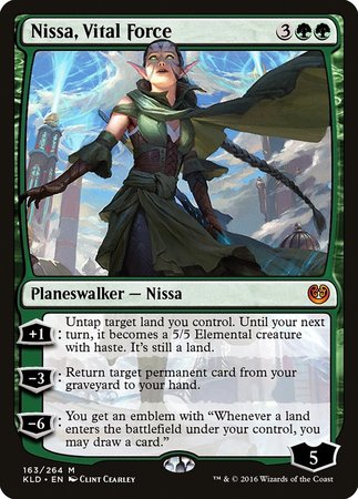 Nissa, Vital Force [Kaladesh] | Jomio and Rueliete's Cards and Comics