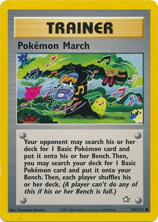Pokemon March (102/111) [Neo Genesis Unlimited] | Jomio and Rueliete's Cards and Comics