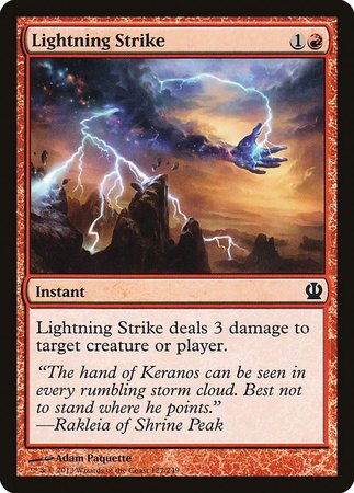 Lightning Strike [Theros] | Jomio and Rueliete's Cards and Comics