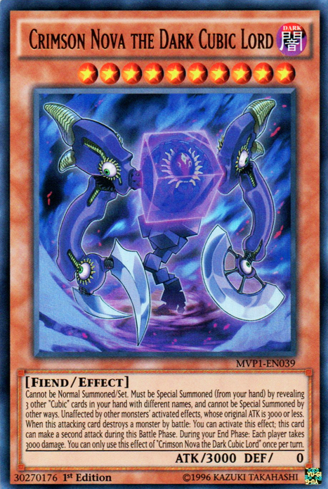 Crimson Nova the Dark Cubic Lord [MVP1-EN039] Ultra Rare | Jomio and Rueliete's Cards and Comics