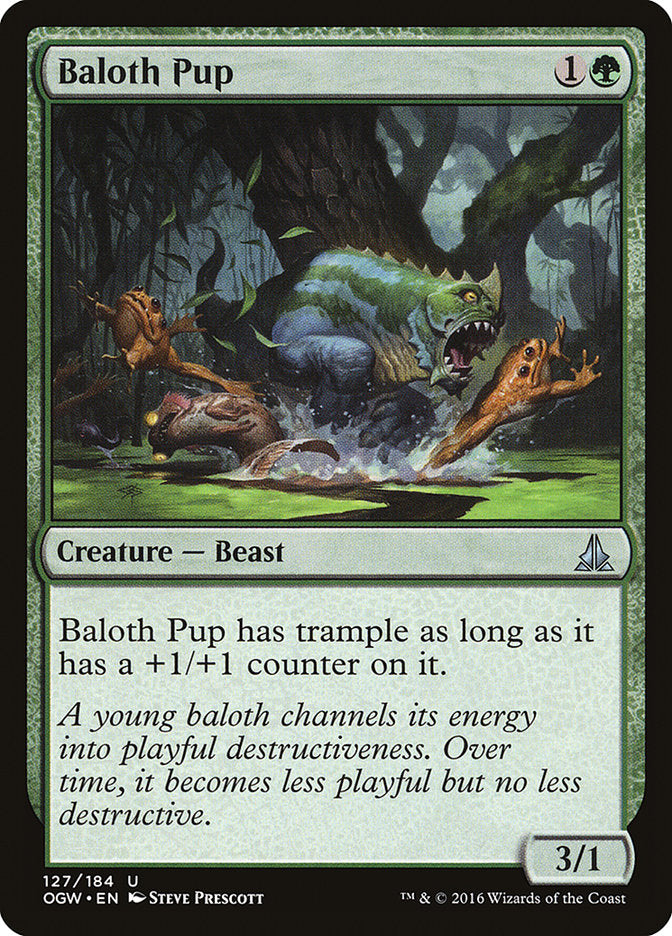 Baloth Pup [Oath of the Gatewatch] | Jomio and Rueliete's Cards and Comics