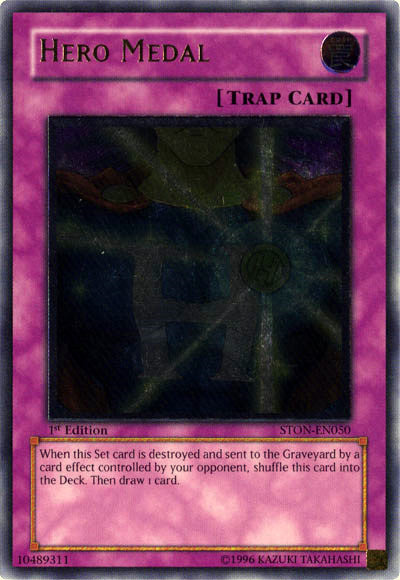 Hero Medal (UTR) [STON-EN050] Ultimate Rare | Jomio and Rueliete's Cards and Comics