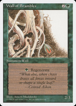 Wall of Brambles [Fourth Edition] | Jomio and Rueliete's Cards and Comics