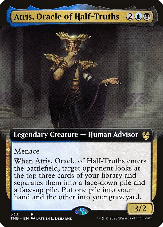 Atris, Oracle of Half-Truths (Extended Art) [Theros Beyond Death] | Jomio and Rueliete's Cards and Comics