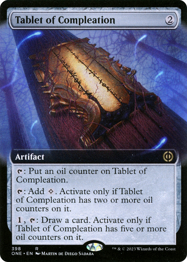 Tablet of Compleation (Extended Art) [Phyrexia: All Will Be One] | Jomio and Rueliete's Cards and Comics